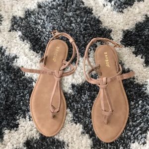 SOLD Tan Strappy Sandals
